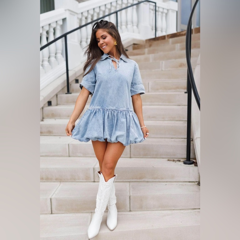 NWT - Small Town Girl - Denim Dress